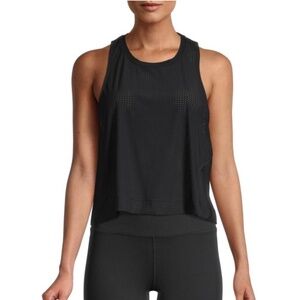 The Upside Carla Mesh Crop Tank Top in Black Size 8